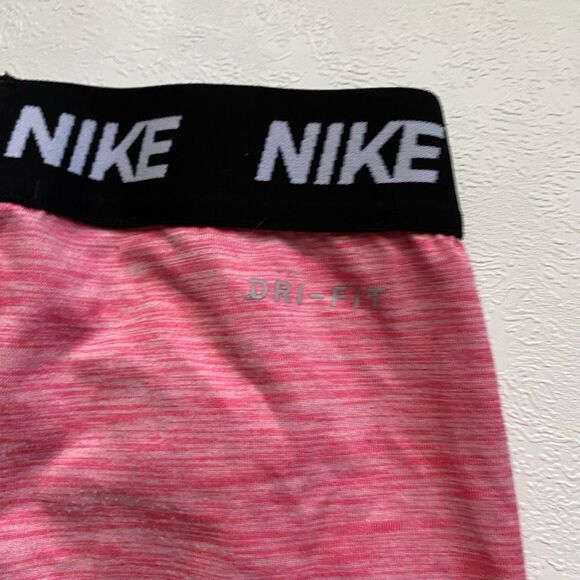 Nike Dri-Fit Pink Gray Colorblock Leggings Kids 5–6Y Athletic Activewear - Picture 9 of 9